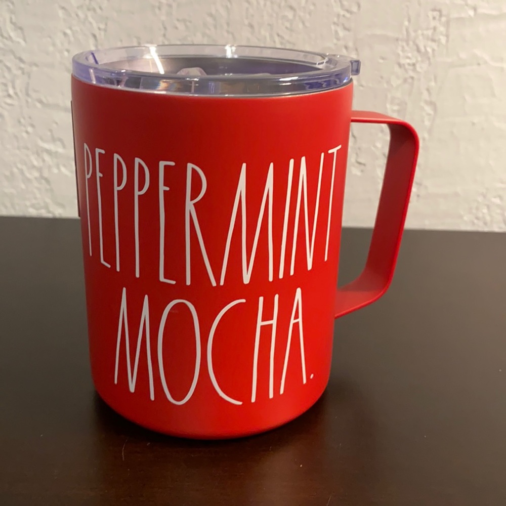 Rae Dunn PEPPERMINT MOCHA Stainless Steel Mug